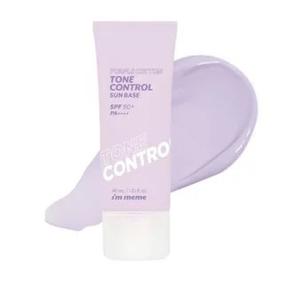 Purple Cotton Tone Control Sun Base by I'M Meme