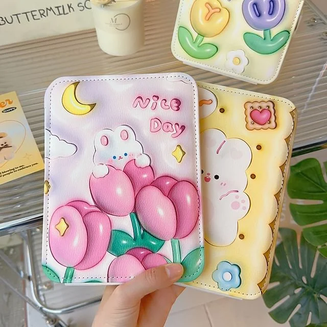 Rabbit Faux Leather Desktop Mirror (Various Designs) by Momoi