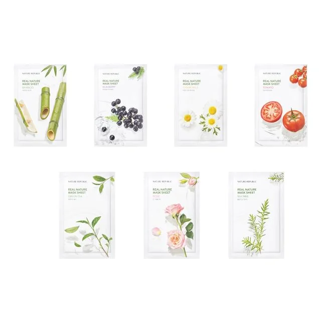 Real Nature Mask Sheet Bundle Set - 7 Types by Nature Republic