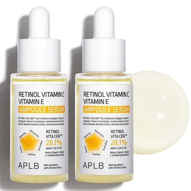 Retinol Vitamin C Vitamin E Ampoule Serum Set by APLB