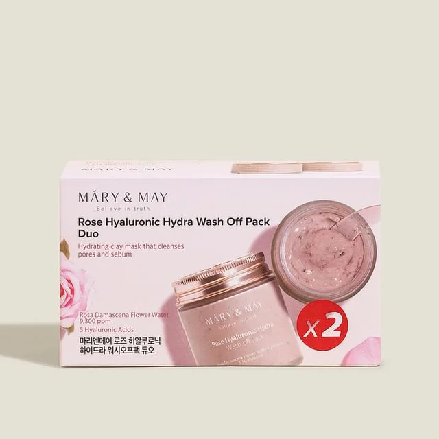 Rose Hyaluronic Hydra Wash Off Pack Duo Set by Mary&May