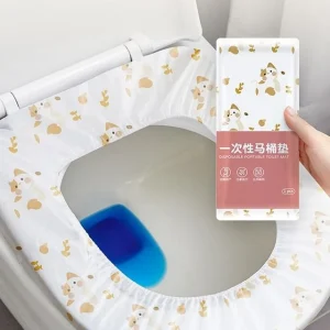 Set of 10: Print Disposable Toilet Seat Cover by Home Simply