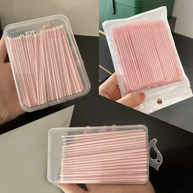 Set of 100: Disposable Plastic Eye Makeup Micro Applicator by Home Simply
