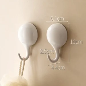 Set of 2: Plastic Suction Hook by Lazy Corner