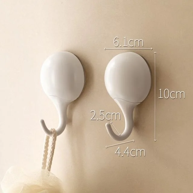 Set of 2: Plastic Suction Hook by Lazy Corner