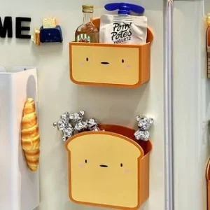 Set of 2: Toast Organizer Fridge Magnet by Lazy Corner