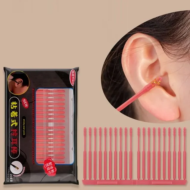 Set of 20: Disposable Plastic Earpick by Home Simply