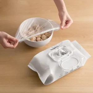 Set of 200: Disposable Plastic Food Wrap by Lazy Corner