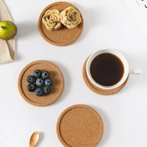 Set of 3: Cork Coaster by Home Simply