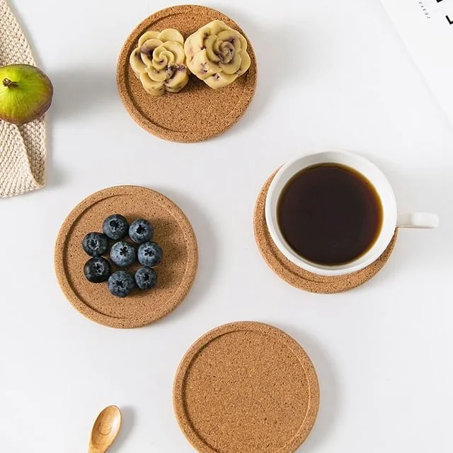 Set of 3: Cork Coaster by Home Simply