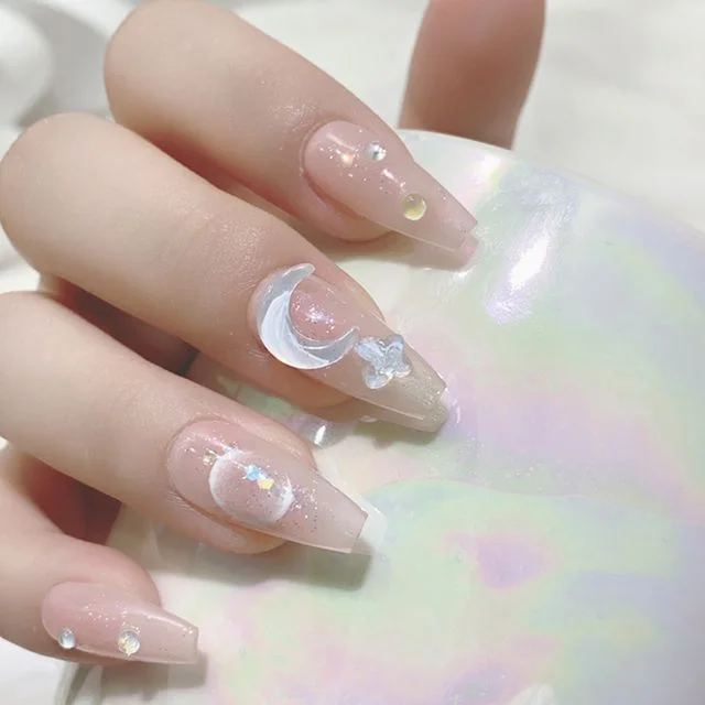 Set of 3: Moon / Star Nail Art Decoration (various designs) by Monoe