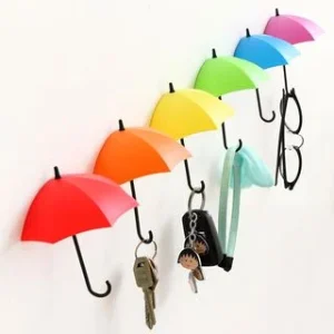 Set of 3: Umbrella Wall Hooks by Lazy Corner