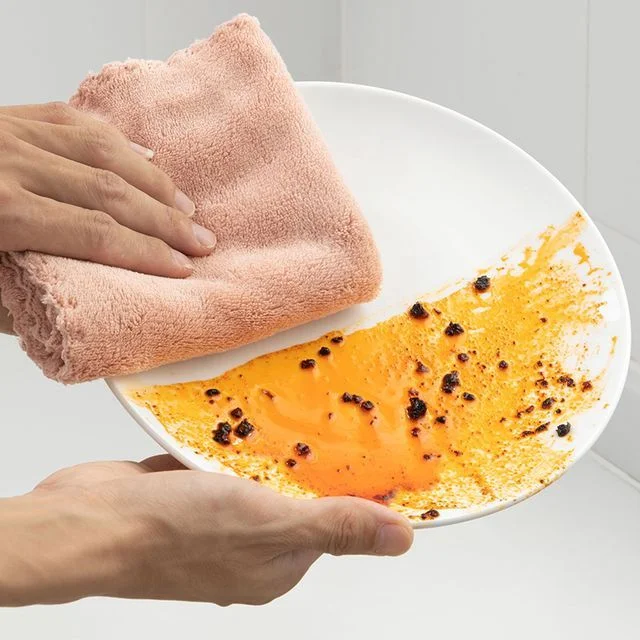 Set of 5: Coral Fleece Dish Cloth by Home Simply