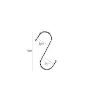 Set of 5: Stainless Steel S Hook (Various Designs) by Home Simply