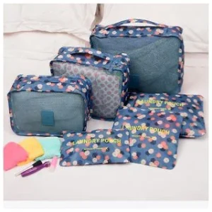 Set of 6: Travel Packing Cubes by Evorest Bags