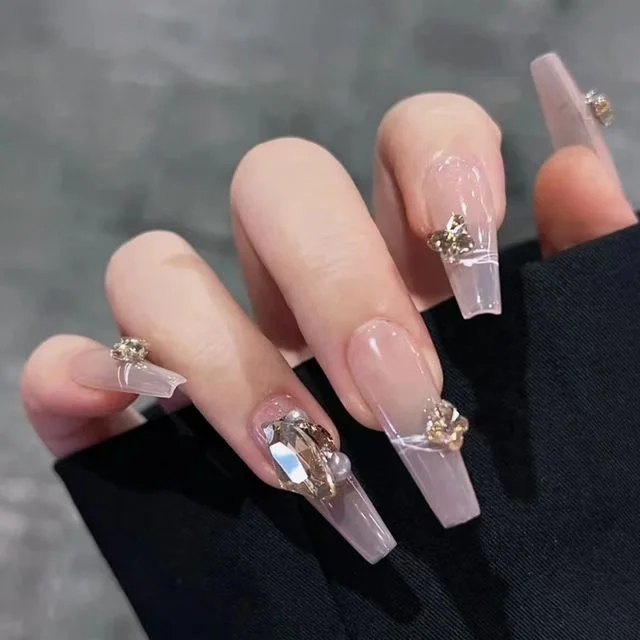 Set:  Rhinestone Nail Art Decoration (Various Designs) by Monoe