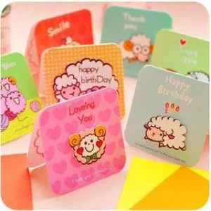 Sheep Greeting Card by Momoi