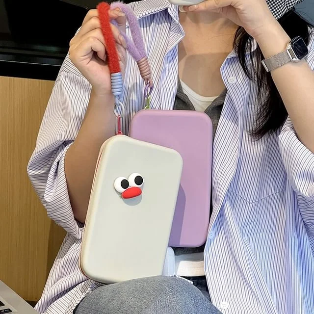 Silicone Accessory Case / Cartoon Adhesive Decoration / Set by Lazy Corner