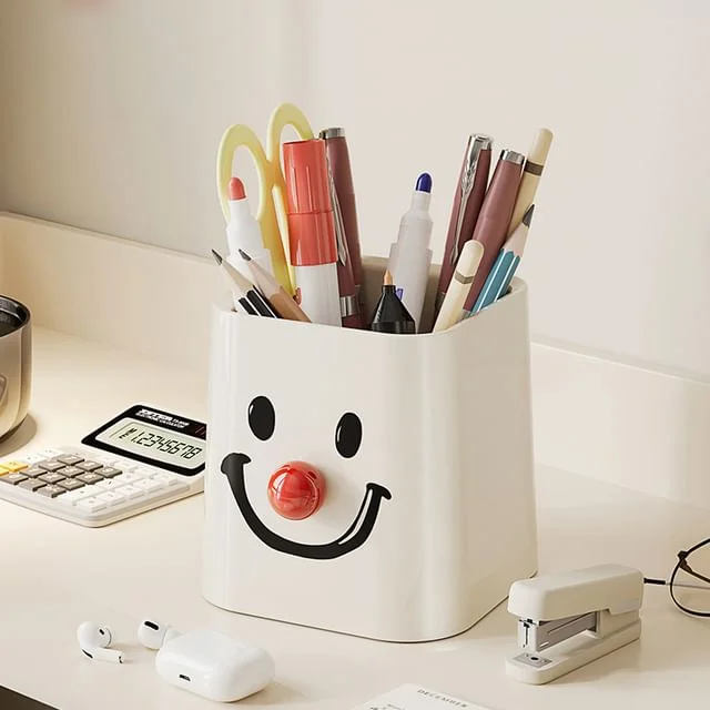 Smiley Plastic Desk Organizer by Evorest Bags