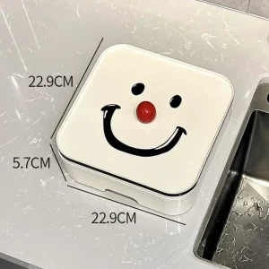 Smiley Plastic Snack Container (Various Designs) by Momoi