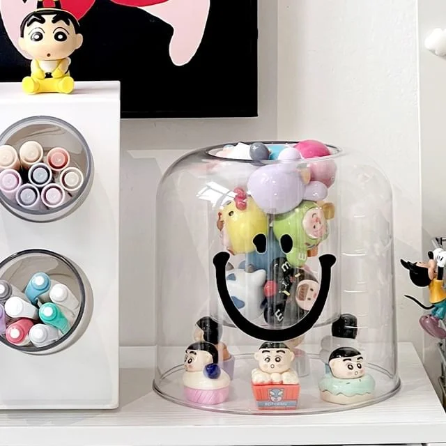 Smiley / Round Plastic Desk Organizer (Various Designs) by Lazy Corner