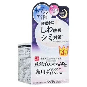 Soy Milk Wrinkle Care Night Cream White by SANA