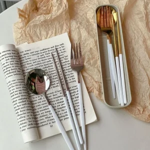 Stainless Steel Chopsticks / Spoon / Fork / Set by Fun House