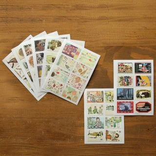 Stamp Shape Sticker Set by Iswas