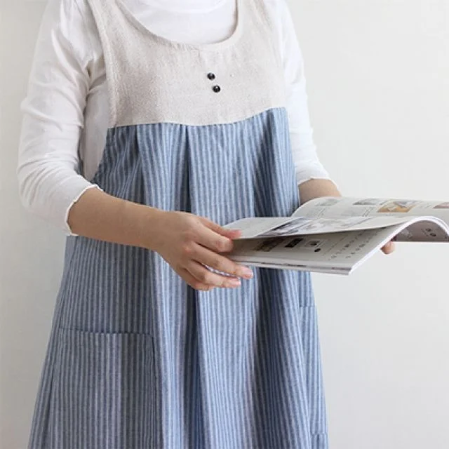 Striped A-Line Apron by Iswas