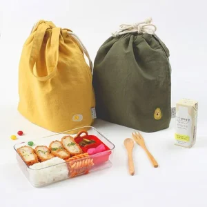 Tailor Bird'' Series Embroidered Bucket Pouch - (M) by Iswas