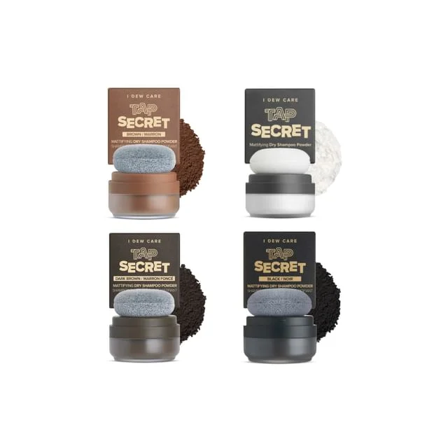 Tap Secret Mattifying Dry Shampoo Powder - 4 Colors by I Dew Care