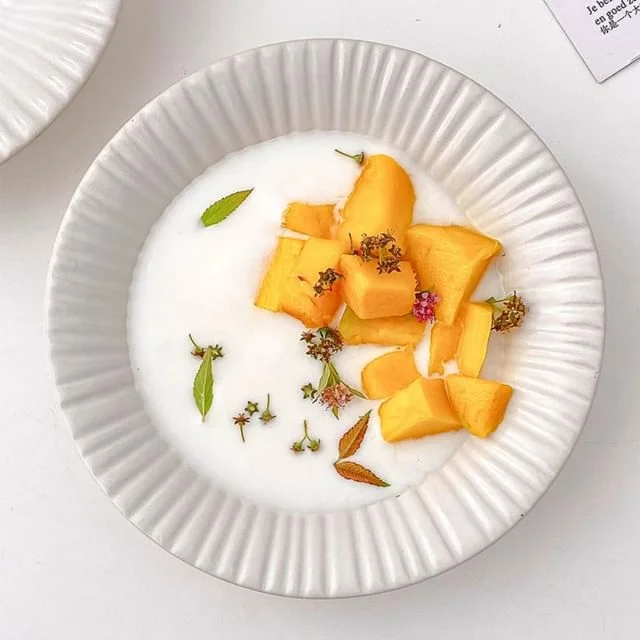 Textured Ceramic Plate by Fun House