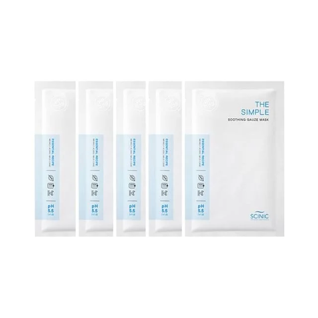 The Simple Soothing Gauze Mask Bundle Set by Scinic