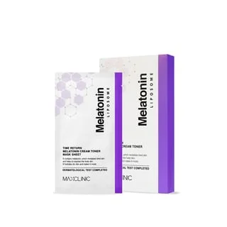 Time Return Melatonin Cream Toner Mask Sheet Set by MaxClinic