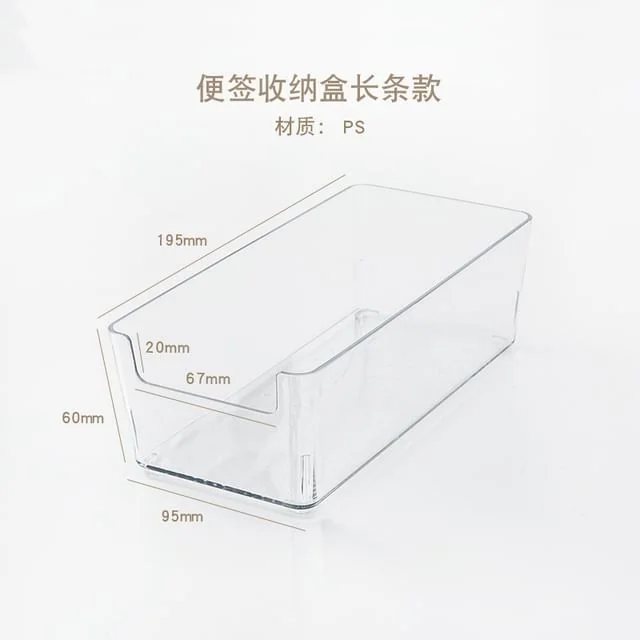 Transparent Acrylic Memo Pad Organizer (Various Designs) by Fun House