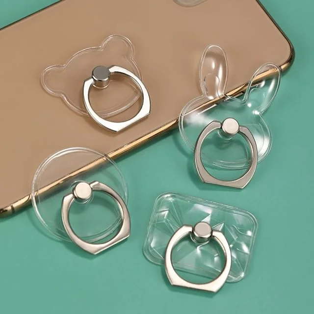 Transparent Adhesive Phone Ring Stand by Hera's Place