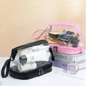 Transparent PVC Makeup Bag by Evorest Bags