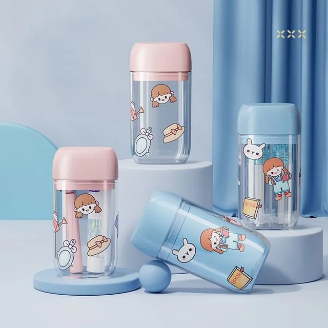 Travel Plastic Toothbrush Case with Sticker (Various Designs) by Evorest Bags