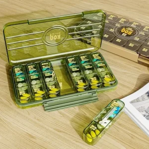 Travel Weekly Pill Box by Evorest Bags