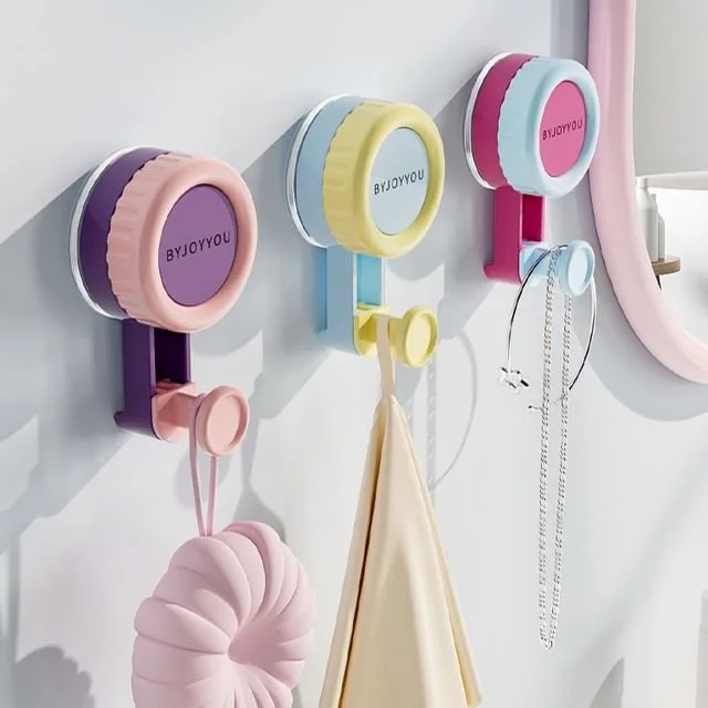 Two-Tone Plastic Suction Hook by Lazy Corner