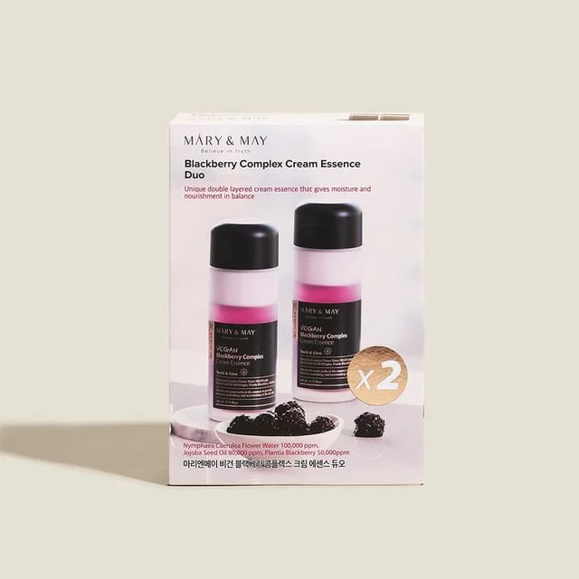 Vegan Blackberry Complex Cream Essence Duo Set by Mary&May