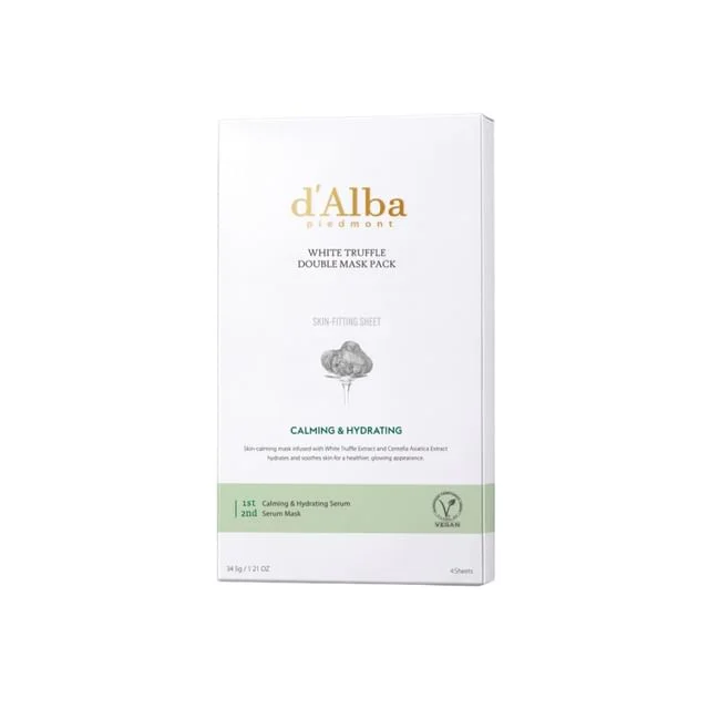 White Truffle Double Mask Pack Calming & Hydrating by d'Alba