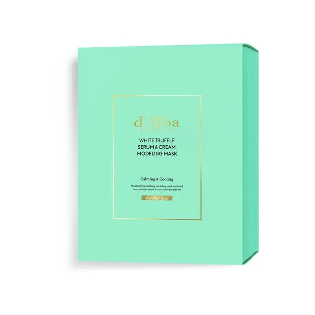 White Truffle Serum & Cream Modeling Mask Set Calming & Cooling by d'Alba