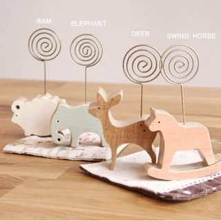 Wooden Animal Photo / Memo Clip (various designs) by Hera's Place