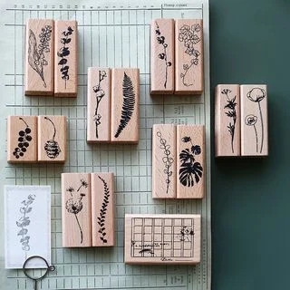 Wooden Stamp (various designs) by OH.Leely